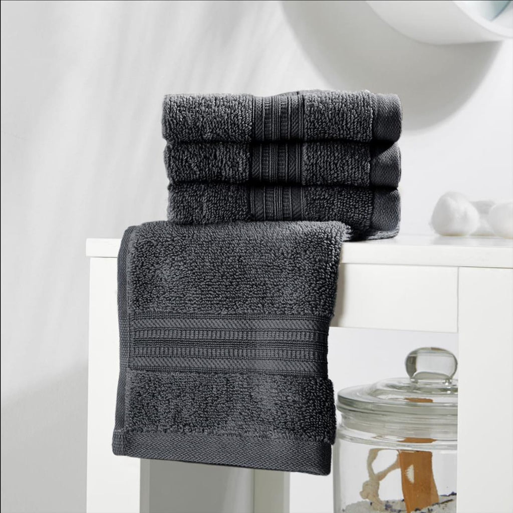 Home Collections Charcoal 6 Luxury Face Cloths, product image 2