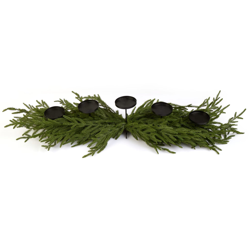 Festive Feeling Wreath Table Candle Holder