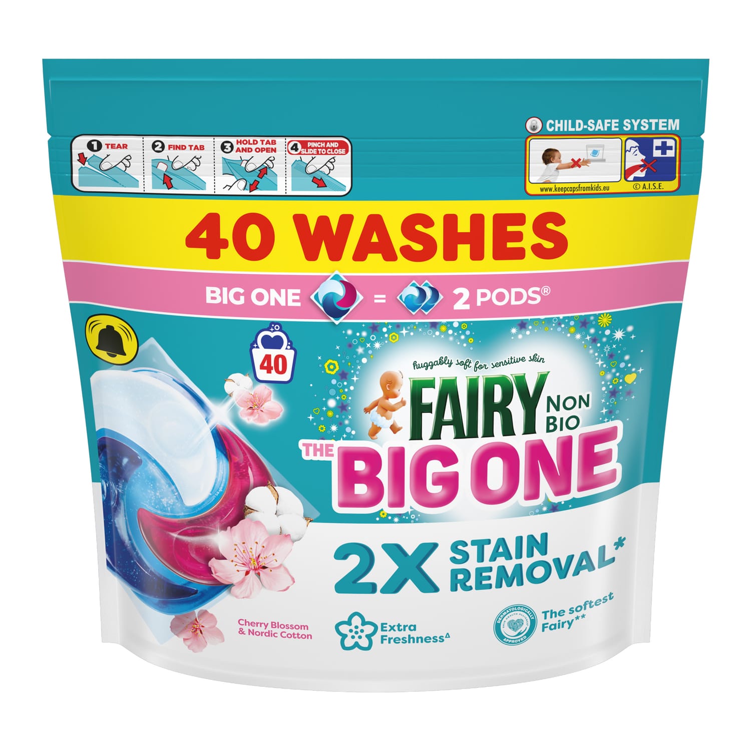 Fairy Non Bio Pods 40 Washes - The Big One