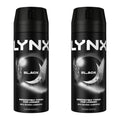 Lynx Body Spray Black 2 x 150ml