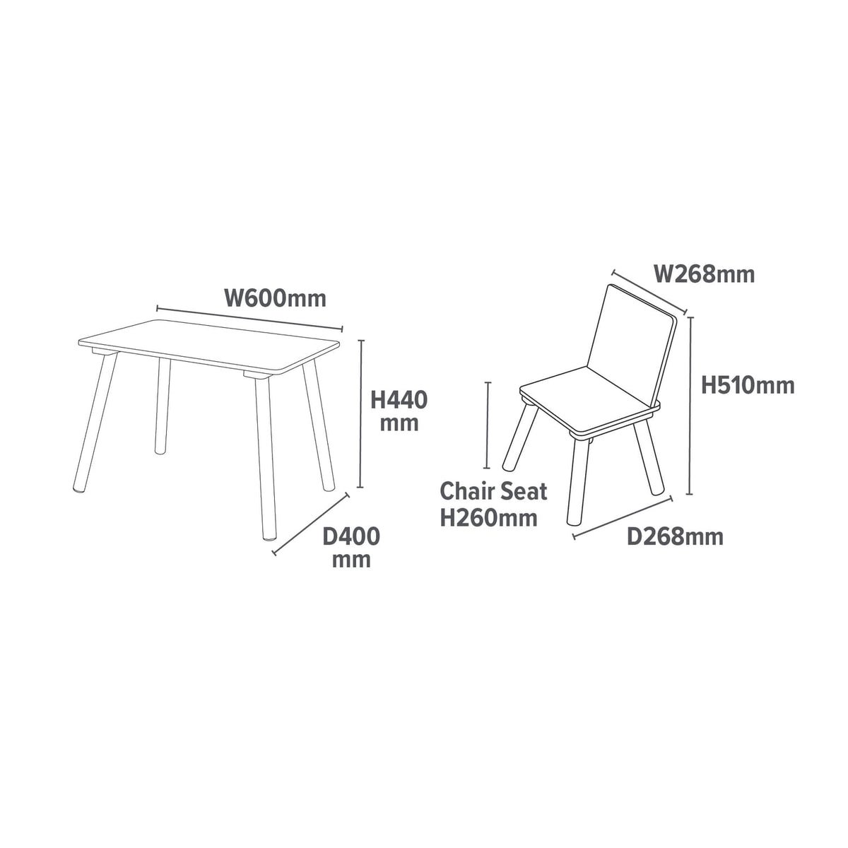 Liberty House Toys Rainbow Table and Chair & Bookshelf Set - White & Pink, product image 13