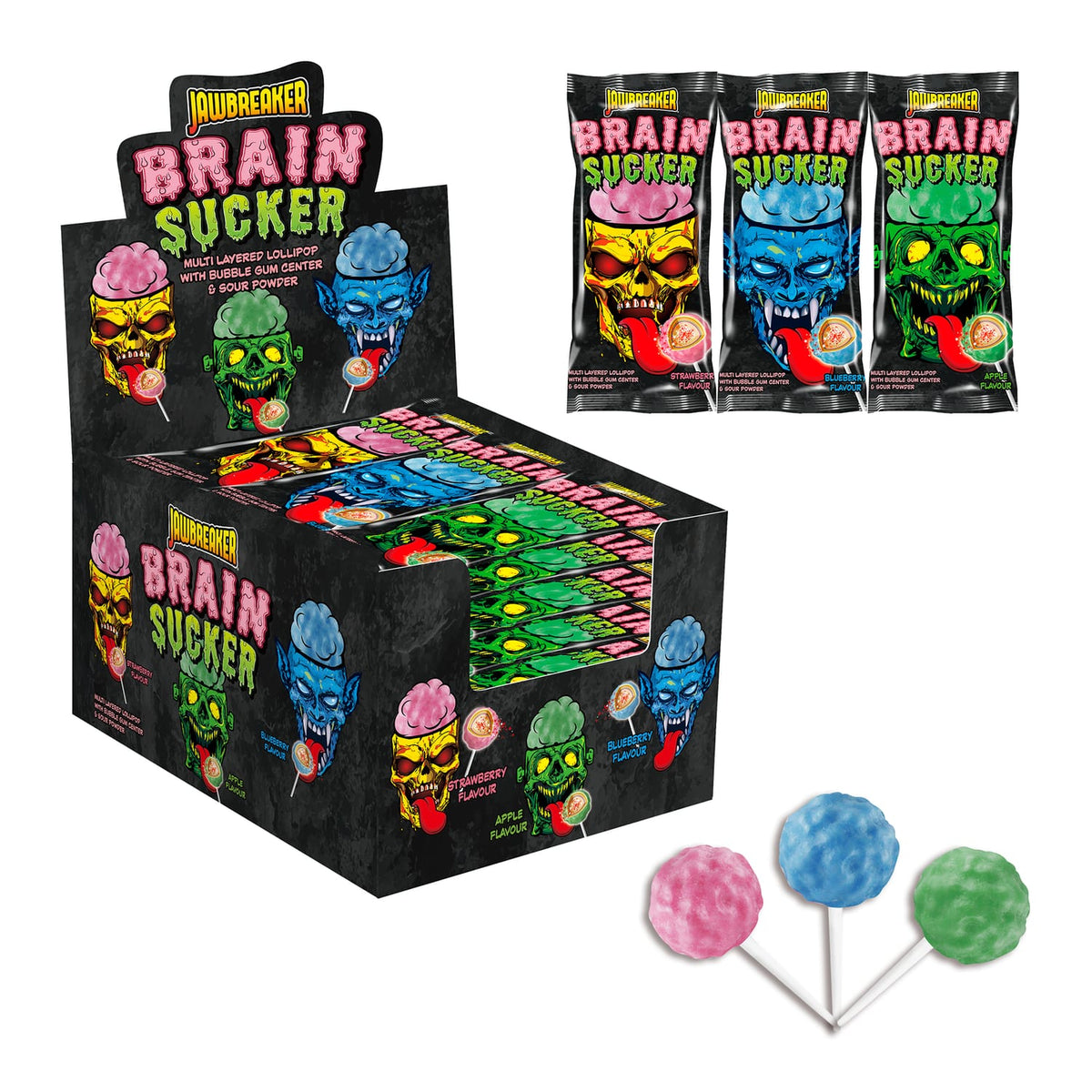 ZED Candy Jawbreaker Brain Suckers 58g x40