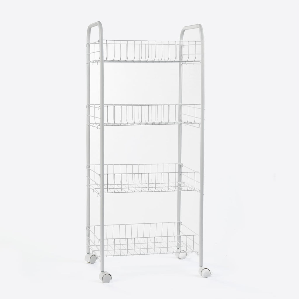 Kitchen Solutions Four Tier Multi Storage Trolley