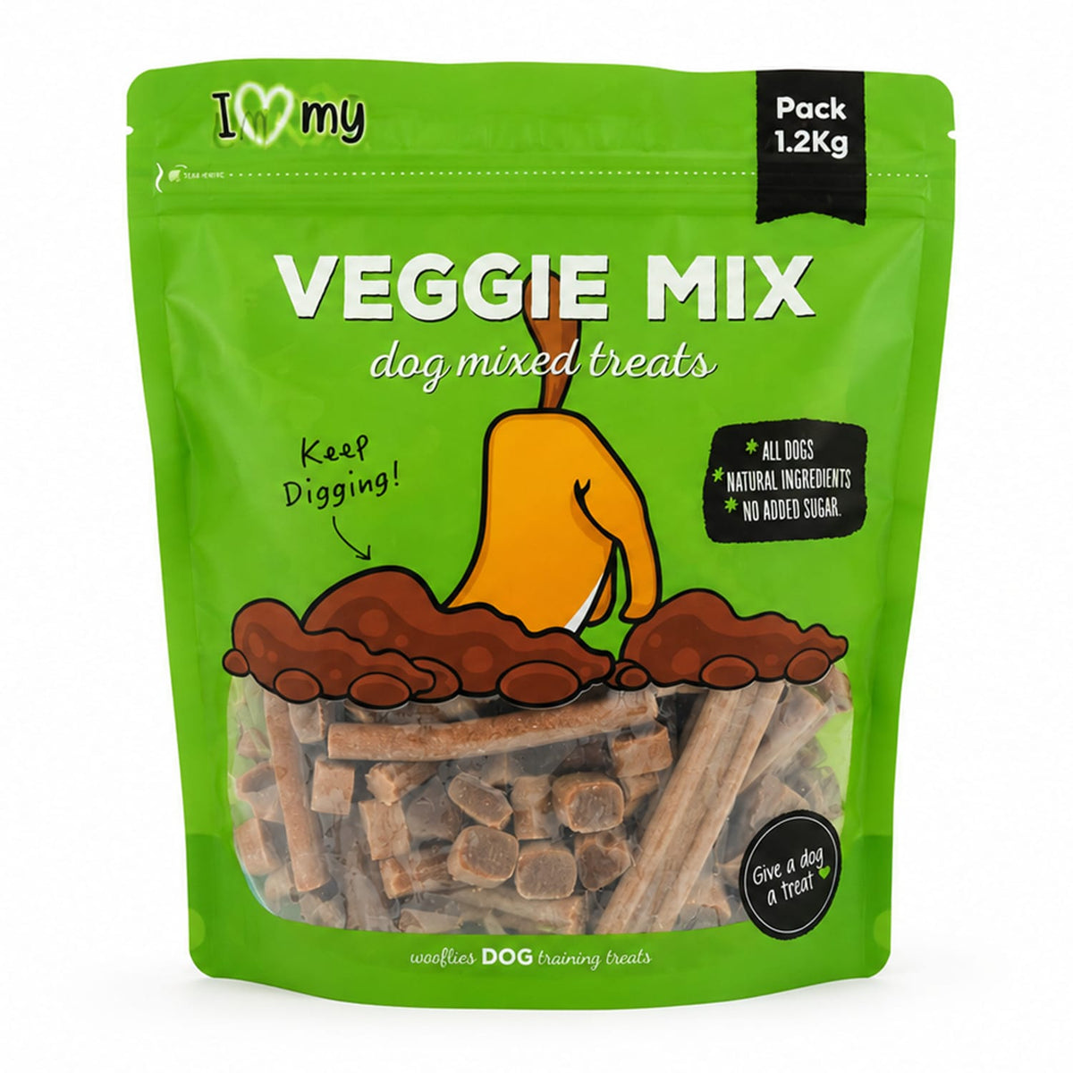 I Love My Pet Dog Mixed Treats 1.2Kg - Veggie Mix