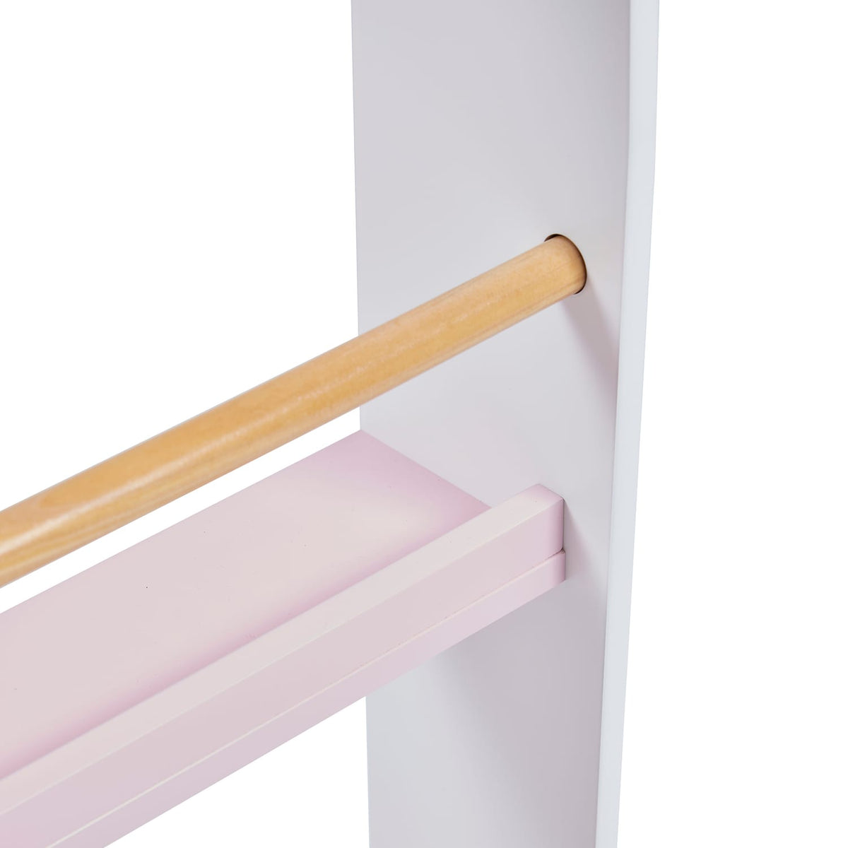 Liberty House Toys Rainbow Table and Chair & Bookshelf Set - White & Pink, product image 6