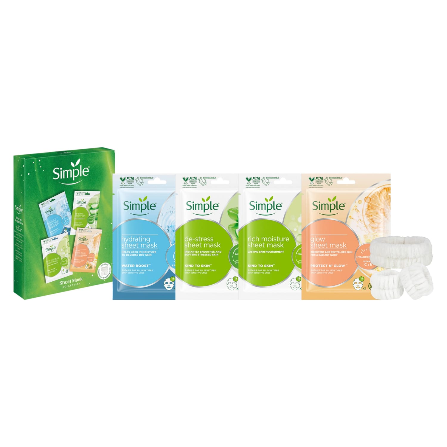 Simple Sheet Mask Collection Gift Set