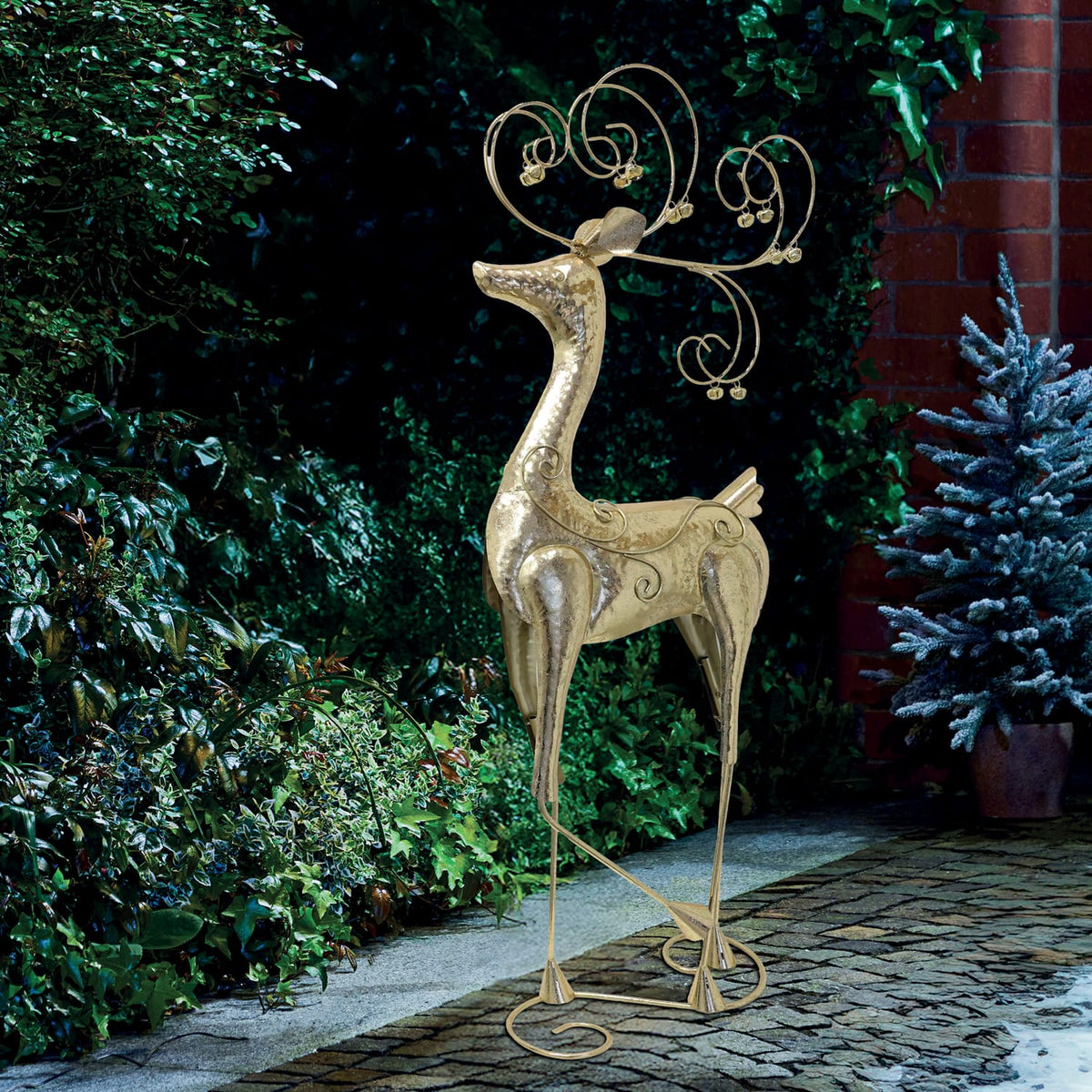 Winter Luxe Decorative Large Metal Reindeer, product image 2