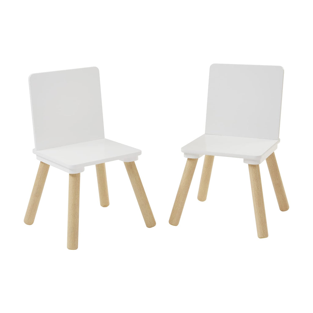 Liberty House Toys Kids White & Pinewood Chairs, product image 5