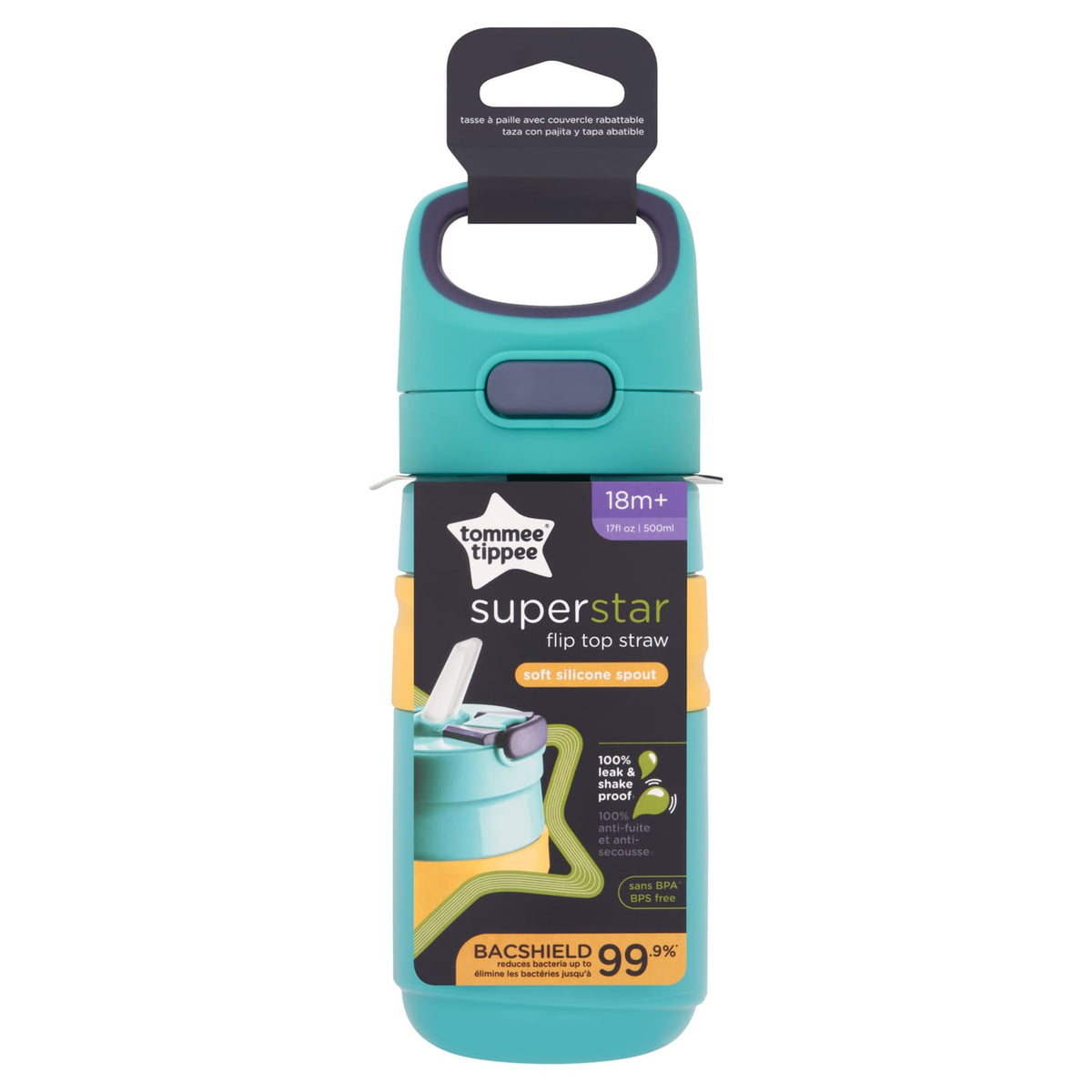 Tommee Tippee Superstar Flip Top Straw 18m+ 500ml