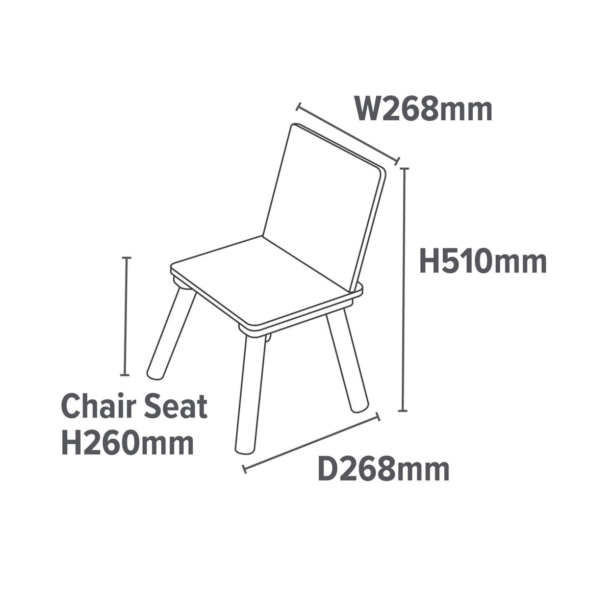 Liberty House Toys Kids White & Pinewood Chairs, product image 9