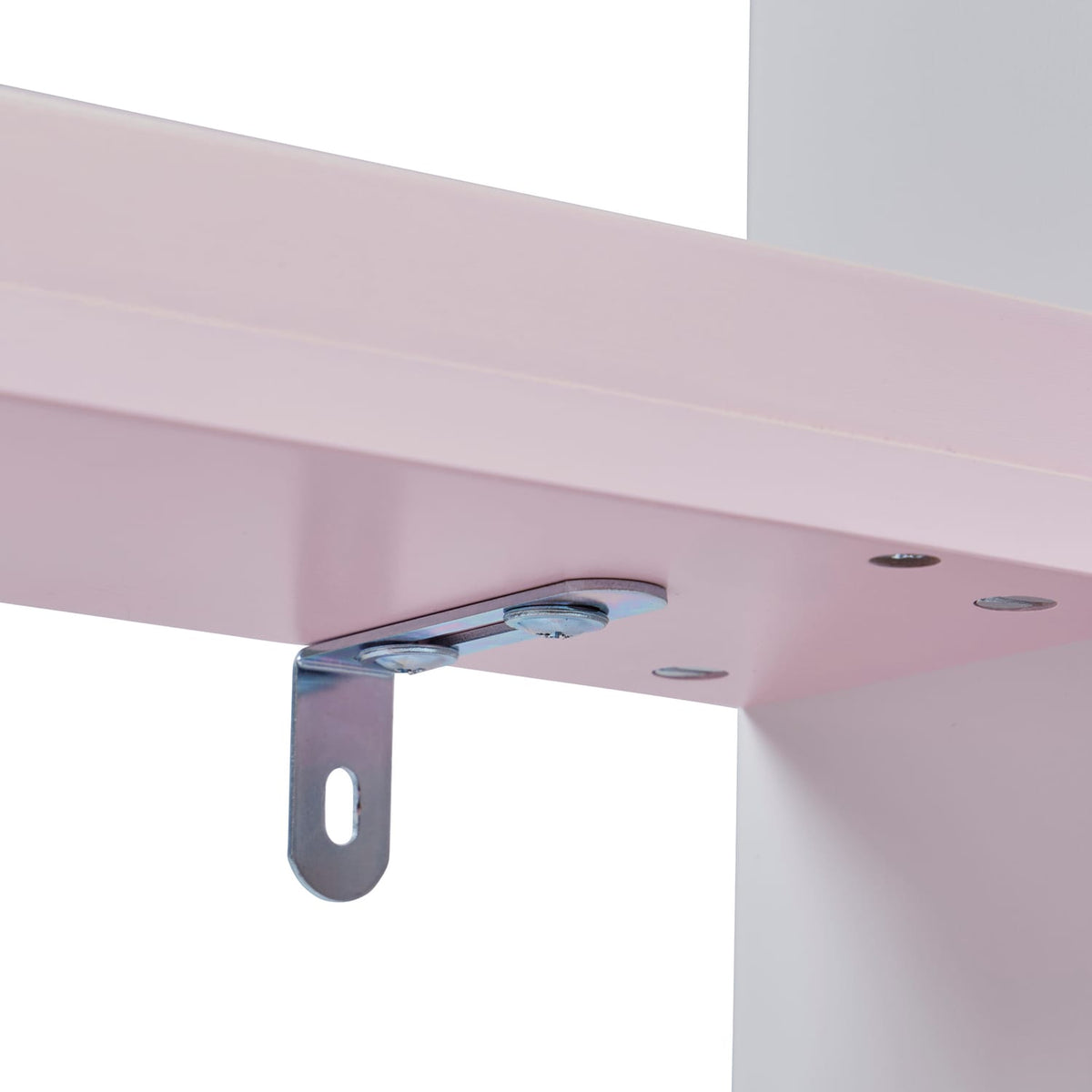 Liberty House Toys Rainbow Table and Chair & Bookshelf Set - White & Pink, product image 7